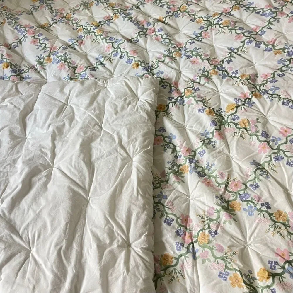 Pottery Barn Kids x Rifle Paper Co. Floral Trellis Comforter Only Twin Preowned